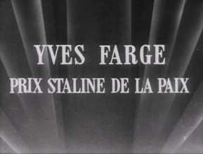 YVES FARGE, PRIX STALINE DE LA PAIX